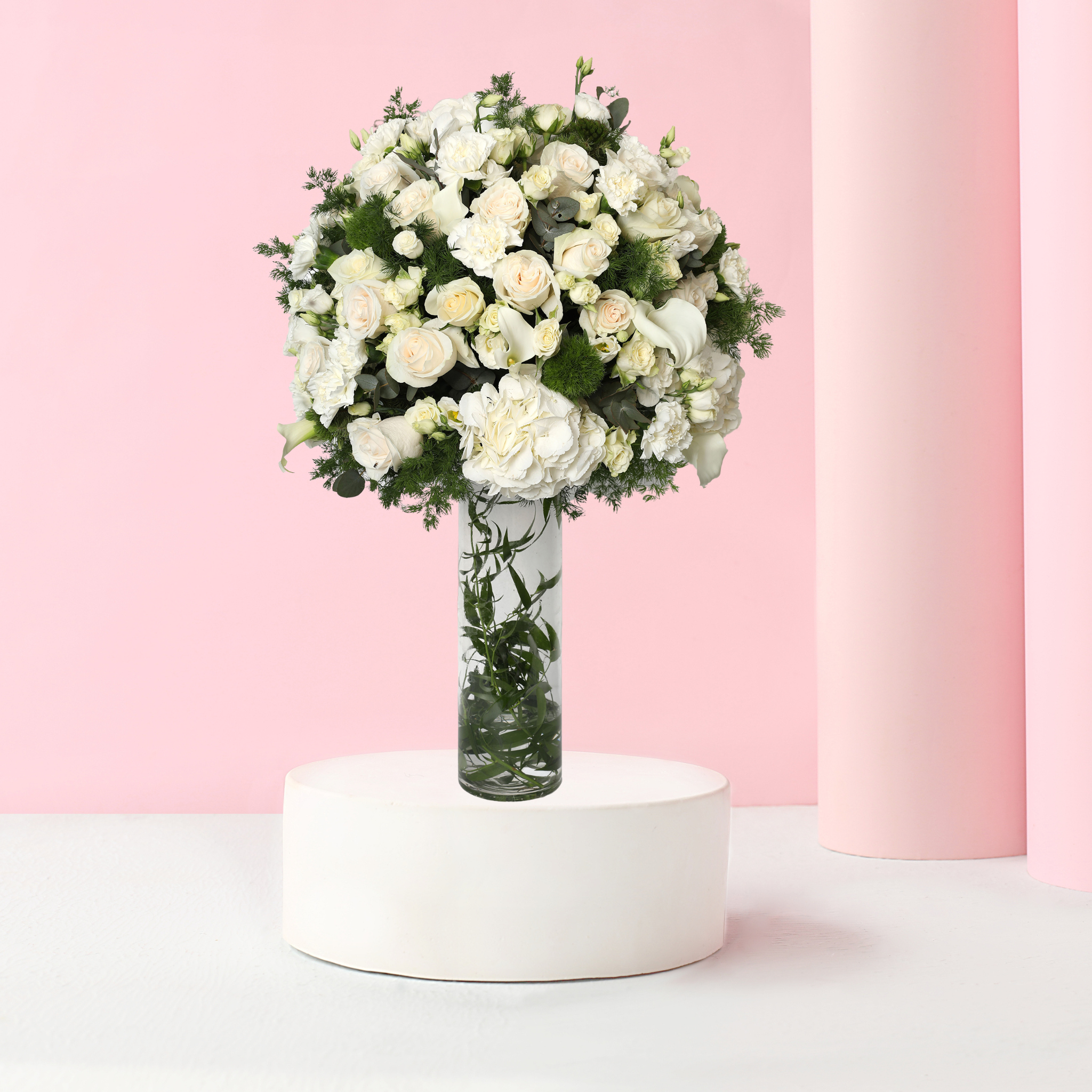 White Blooms Vase