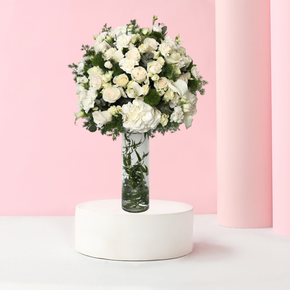 White Blooms Vase