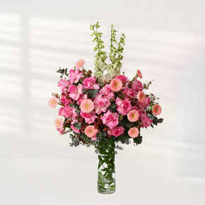 Pink Blooms Vase