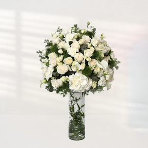 White Blooms Vase